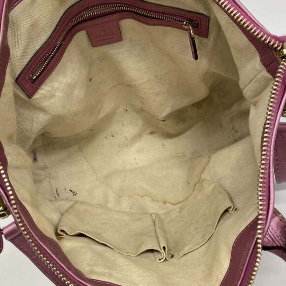 Gucci GG Canvas Tote Bag 269957 Brown Pink Champagne 2-Way for Women - Picture 4 of 14